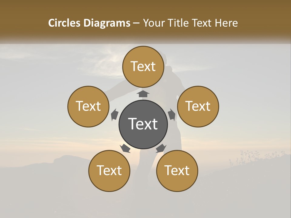 Sunset Daughter Peaceful PowerPoint Template