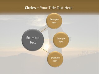 Sunset Daughter Peaceful PowerPoint Template