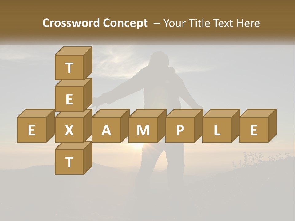 Sunset Daughter Peaceful PowerPoint Template