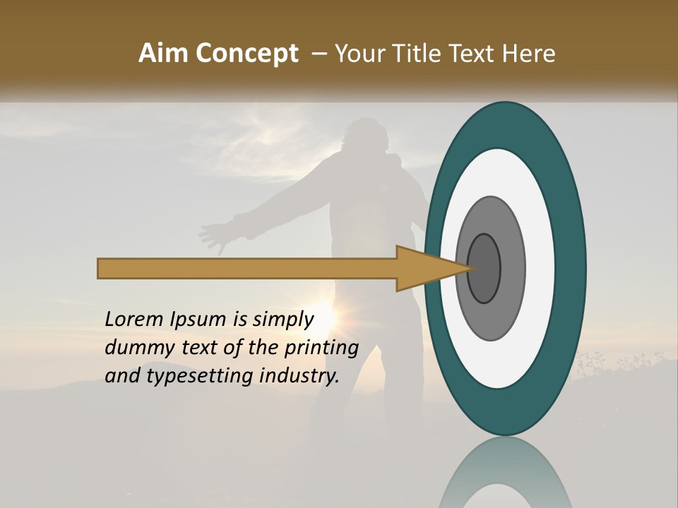 Sunset Daughter Peaceful PowerPoint Template