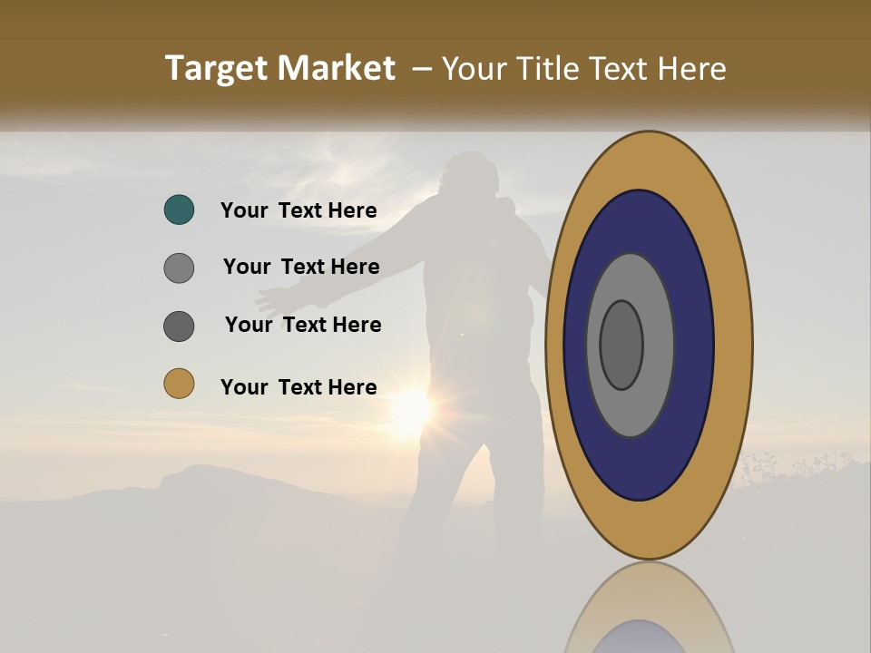 Sunset Daughter Peaceful PowerPoint Template