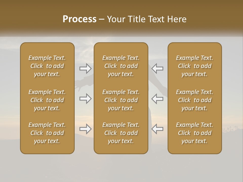 Sunset Daughter Peaceful PowerPoint Template
