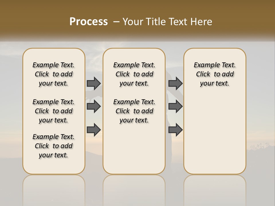 Sunset Daughter Peaceful PowerPoint Template