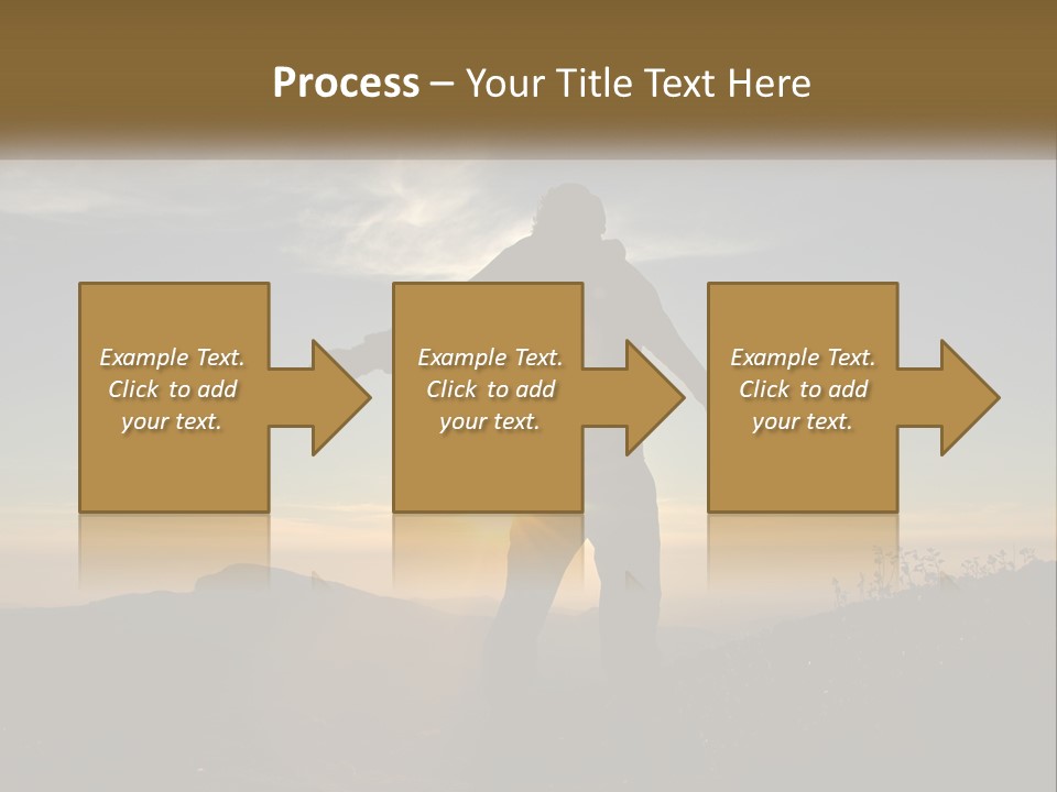 Sunset Daughter Peaceful PowerPoint Template