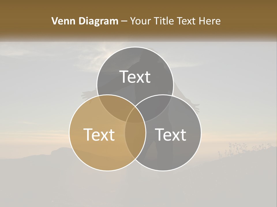 Sunset Daughter Peaceful PowerPoint Template