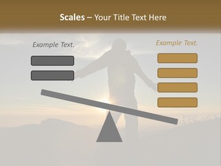 Sunset Daughter Peaceful PowerPoint Template