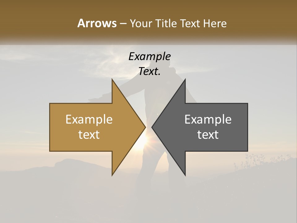 Sunset Daughter Peaceful PowerPoint Template