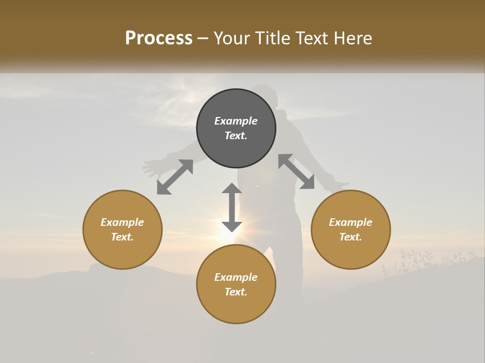 Sunset Daughter Peaceful PowerPoint Template