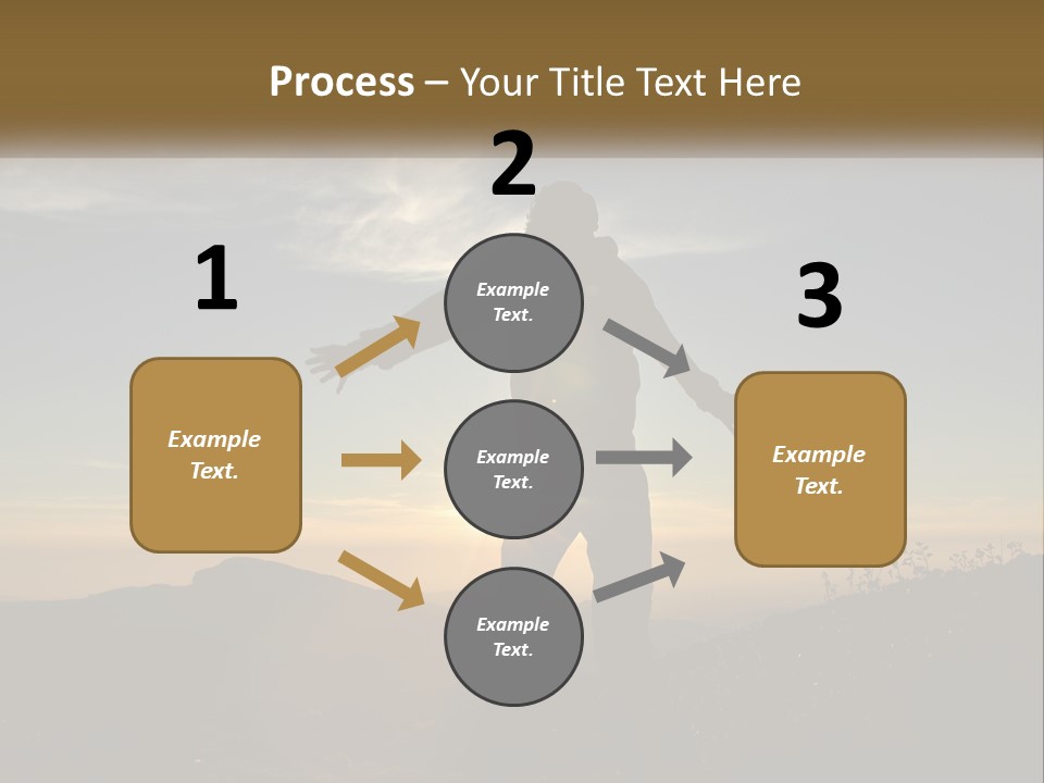 Sunset Daughter Peaceful PowerPoint Template