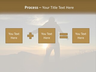 Sunset Daughter Peaceful PowerPoint Template