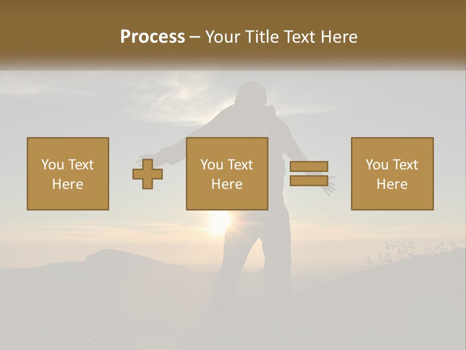 Sunset Daughter Peaceful PowerPoint Template
