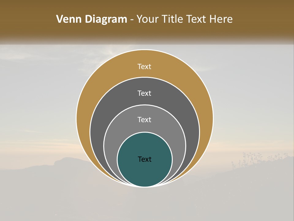 Sunset Daughter Peaceful PowerPoint Template