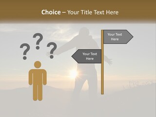 Sunset Daughter Peaceful PowerPoint Template