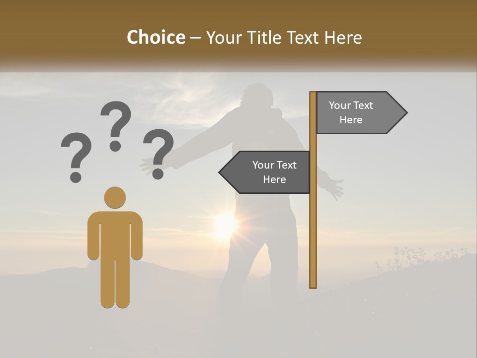 Sunset Daughter Peaceful PowerPoint Template