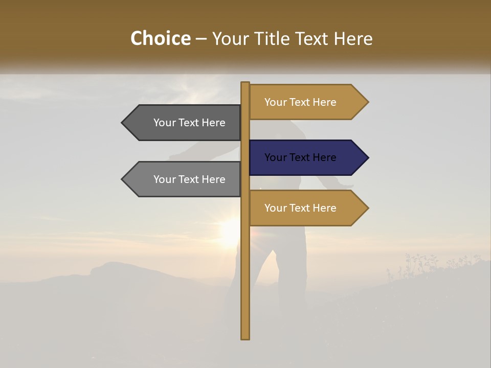 Sunset Daughter Peaceful PowerPoint Template