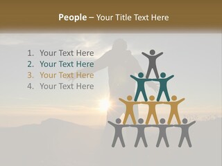 Sunset Daughter Peaceful PowerPoint Template