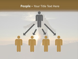 Sunset Daughter Peaceful PowerPoint Template