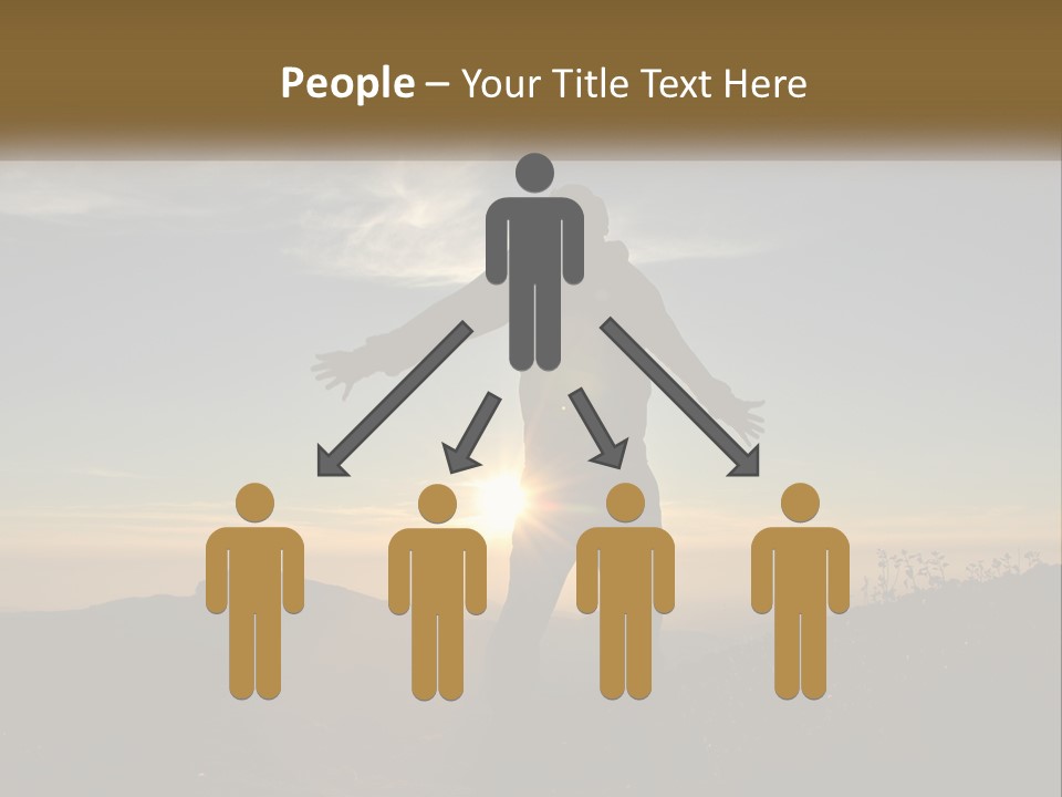 Sunset Daughter Peaceful PowerPoint Template