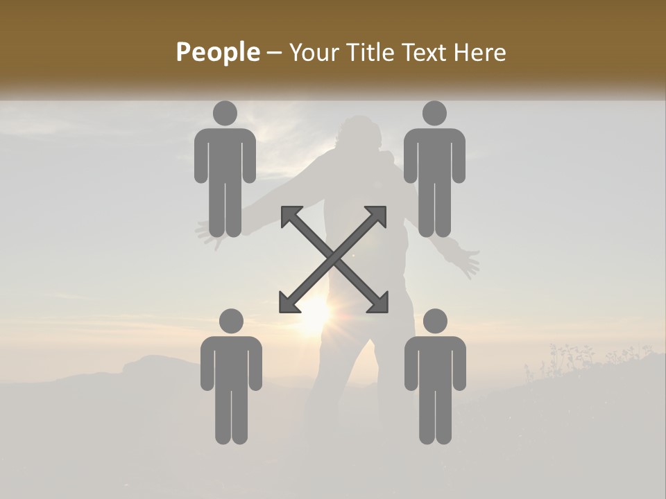 Sunset Daughter Peaceful PowerPoint Template