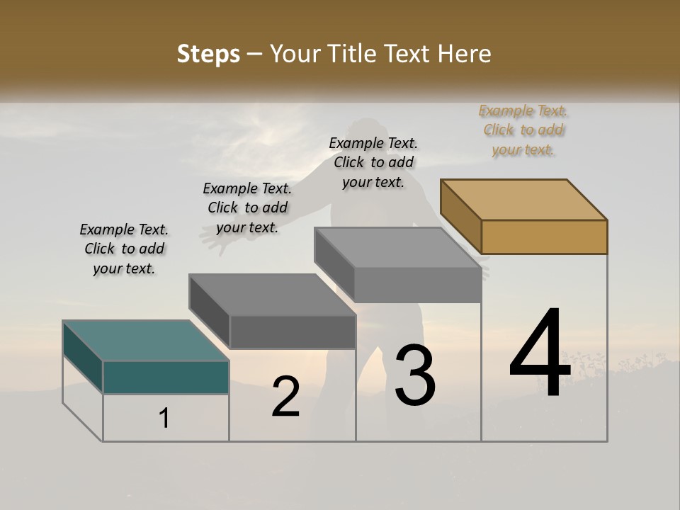 Sunset Daughter Peaceful PowerPoint Template