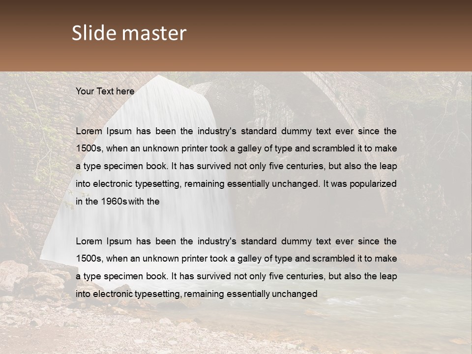 Mother Sad Water PowerPoint Template