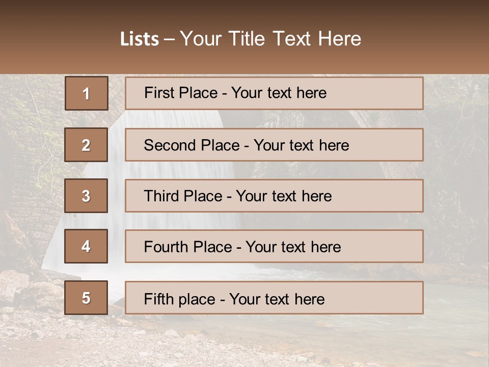 Mother Sad Water PowerPoint Template