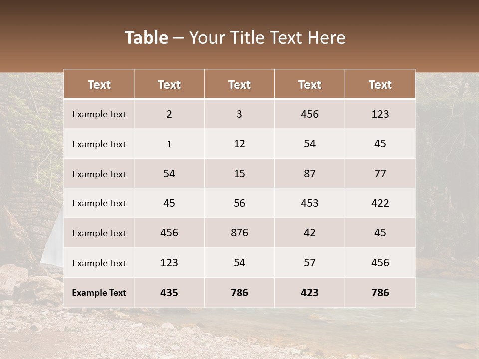 Mother Sad Water PowerPoint Template