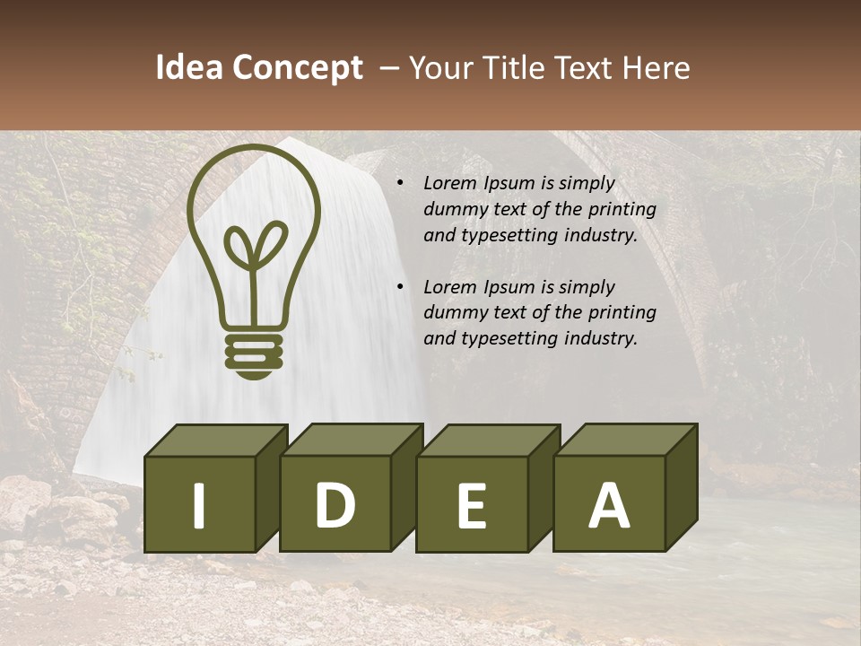 Mother Sad Water PowerPoint Template