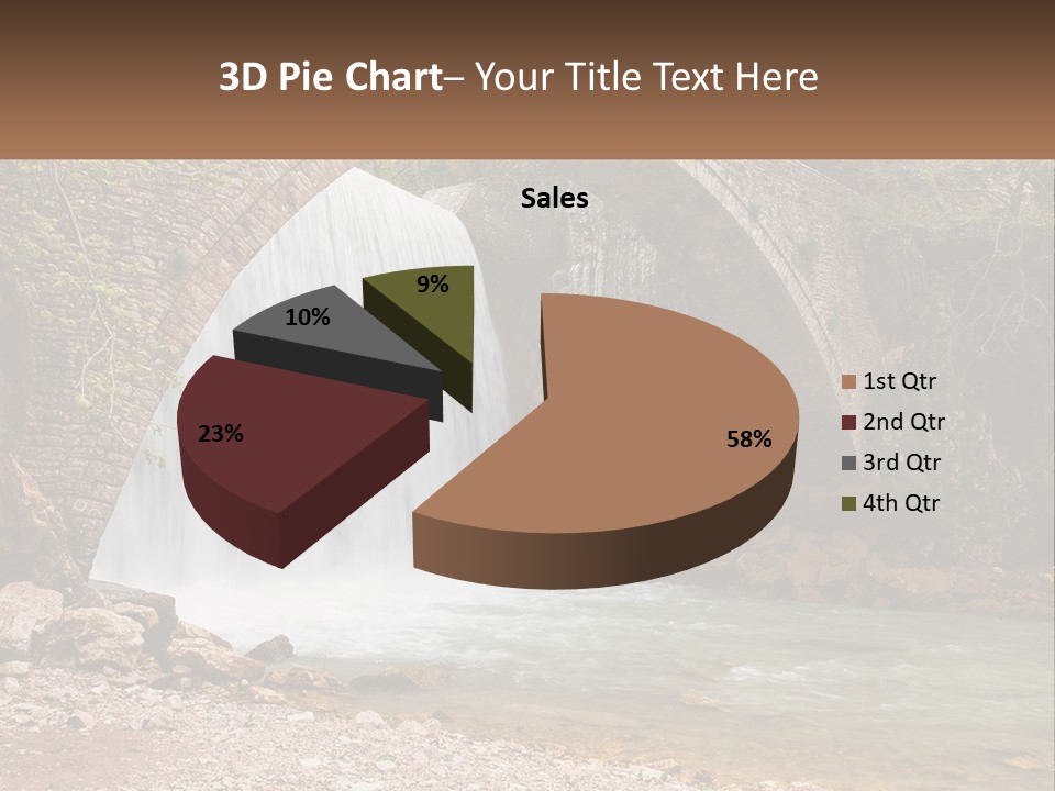 Mother Sad Water PowerPoint Template