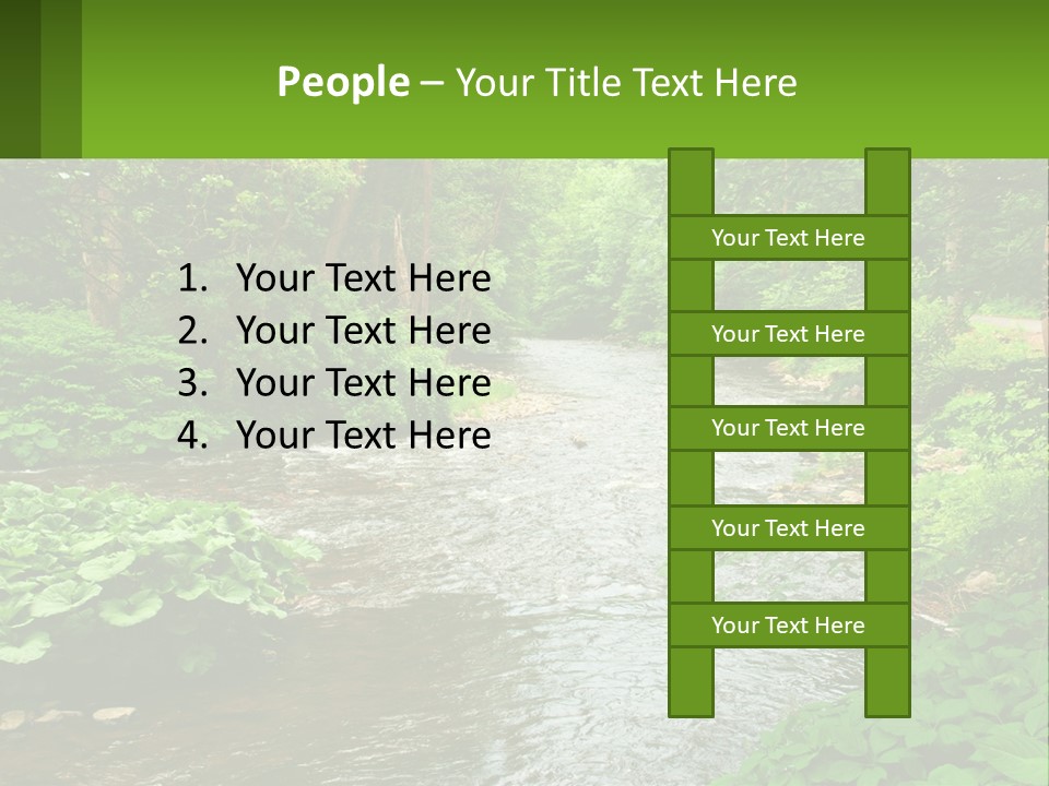 Life Senior Standing PowerPoint Template
