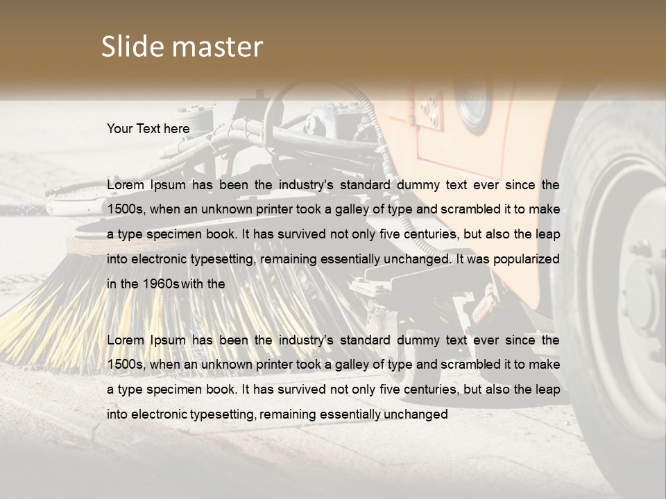 Standing Parent Peaceful PowerPoint Template