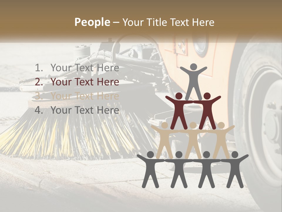 Standing Parent Peaceful PowerPoint Template