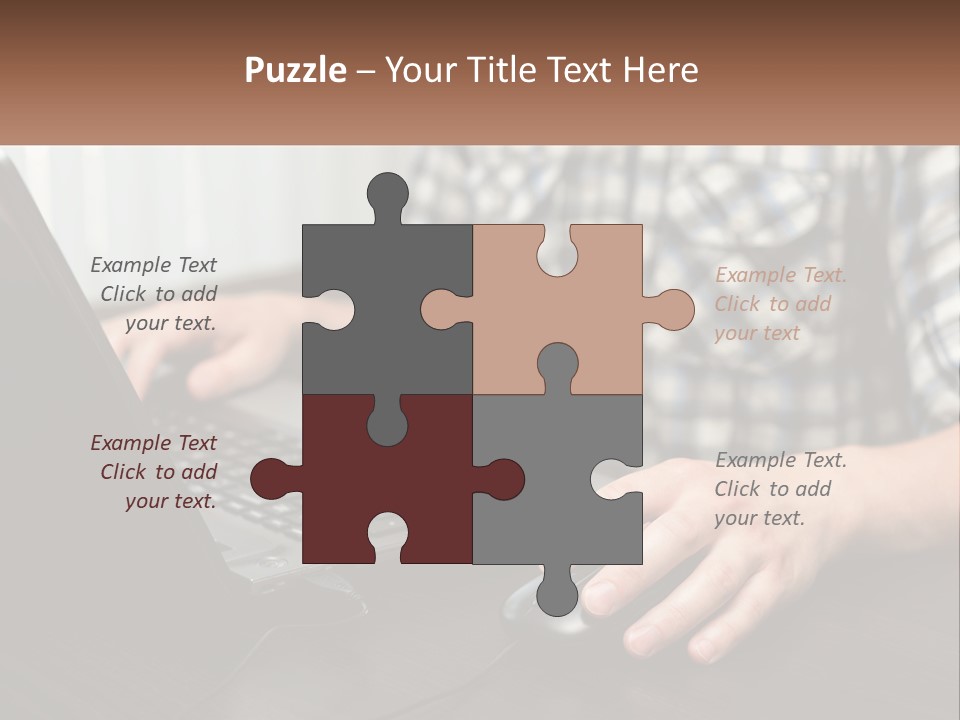 White Ocean Sand PowerPoint Template