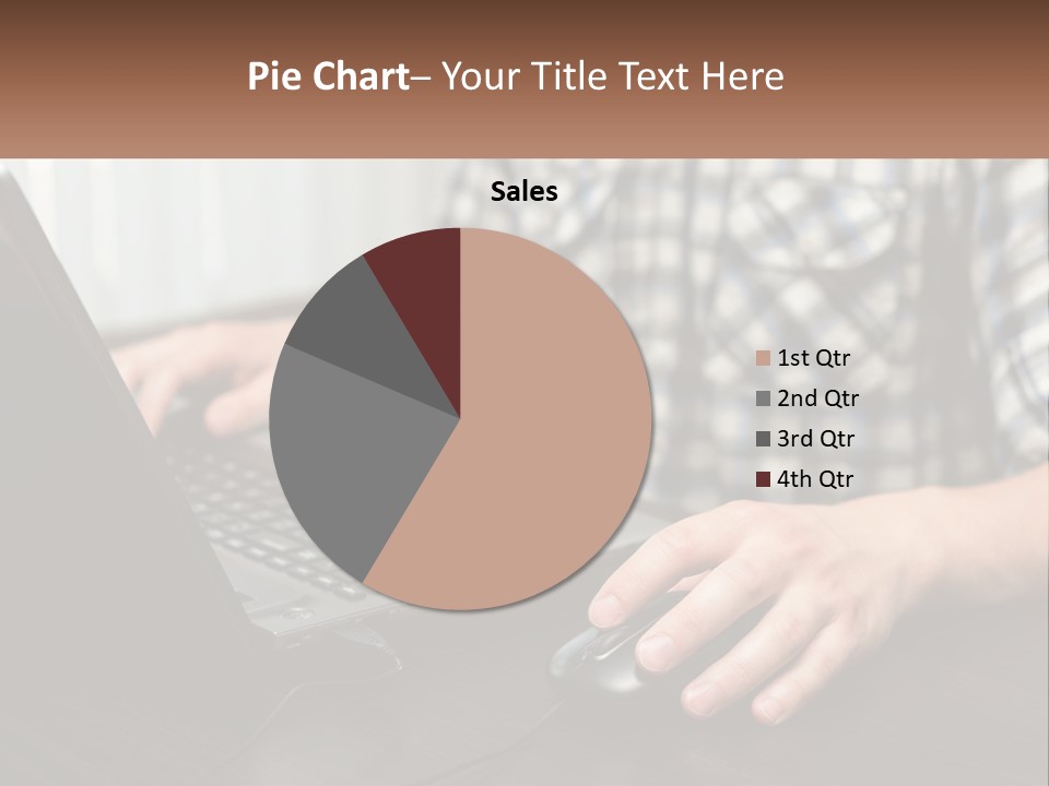 White Ocean Sand PowerPoint Template