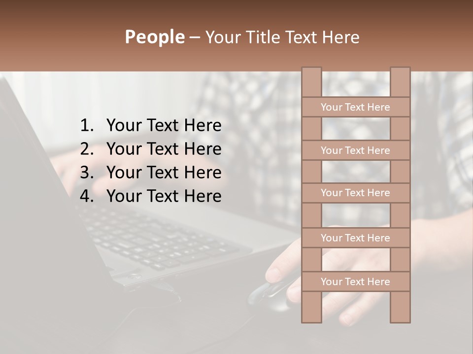 White Ocean Sand PowerPoint Template