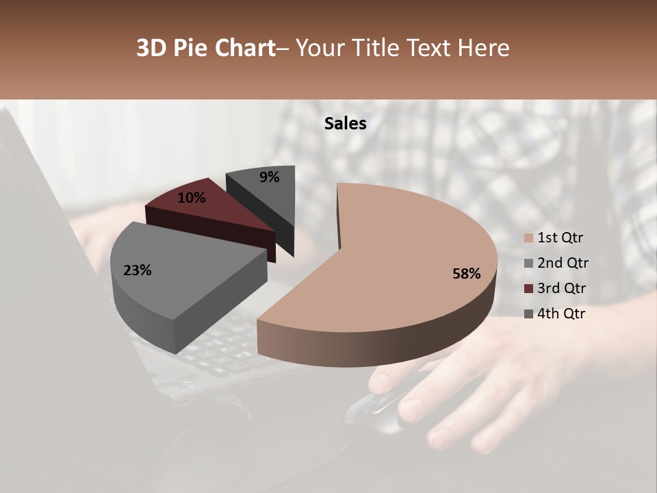 White Ocean Sand PowerPoint Template