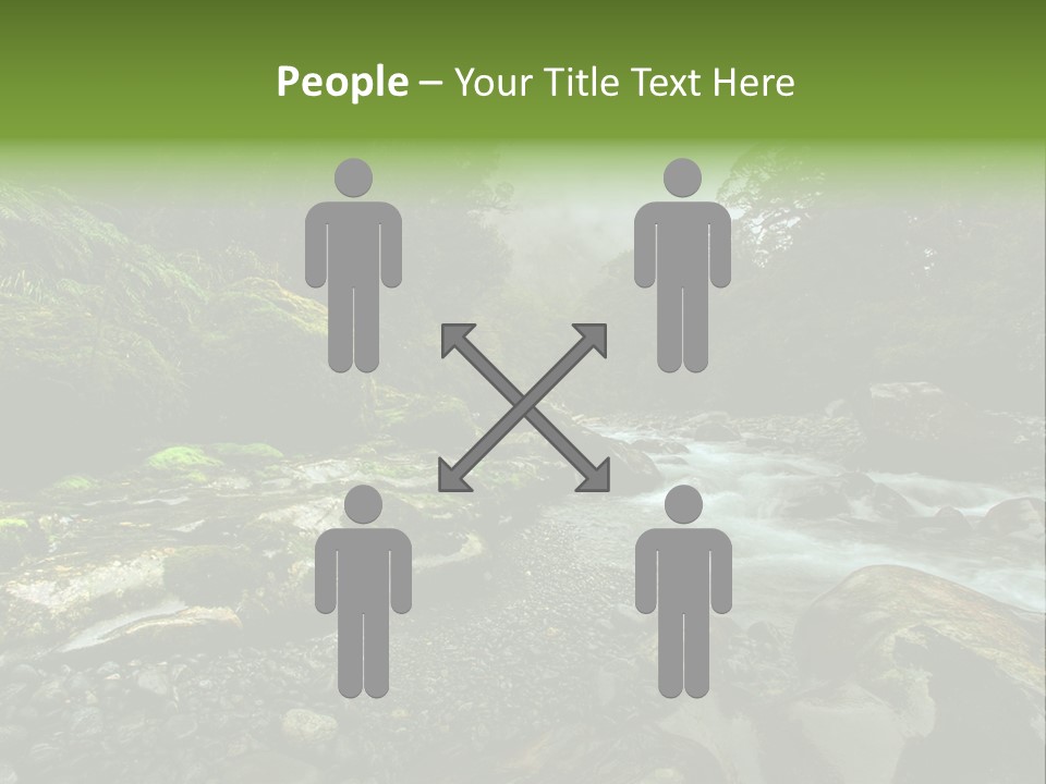 Caucasian Mother Sea PowerPoint Template