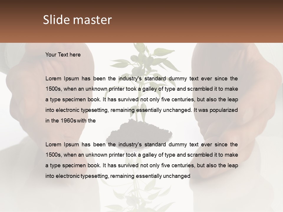 Woman Senior Older PowerPoint Template