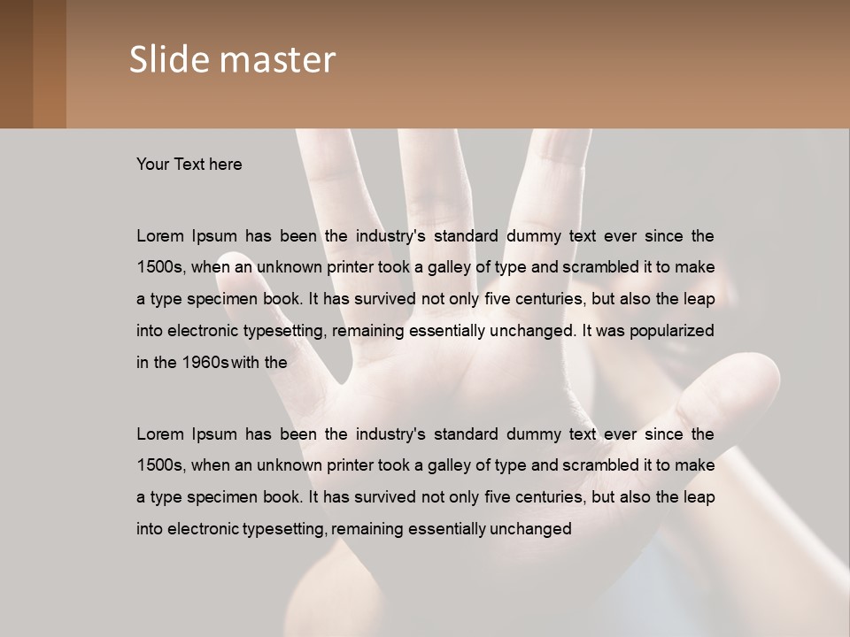 Woman Sea Coastal PowerPoint Template