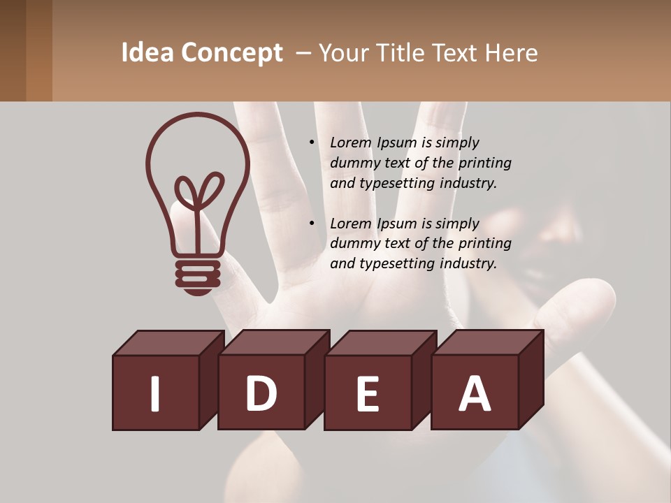 Woman Sea Coastal PowerPoint Template