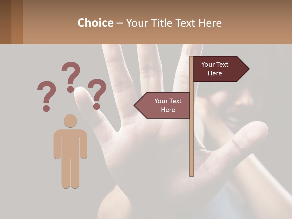 Woman Sea Coastal PowerPoint Template