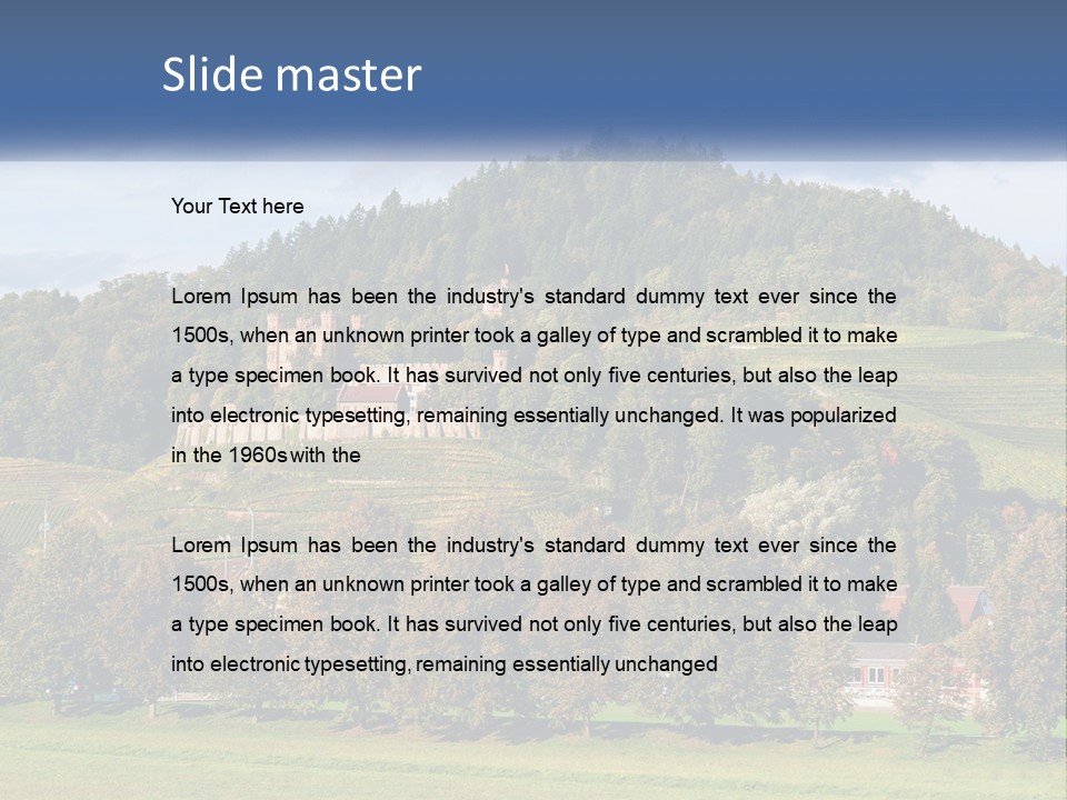 Pensioner Caucasian Life PowerPoint Template