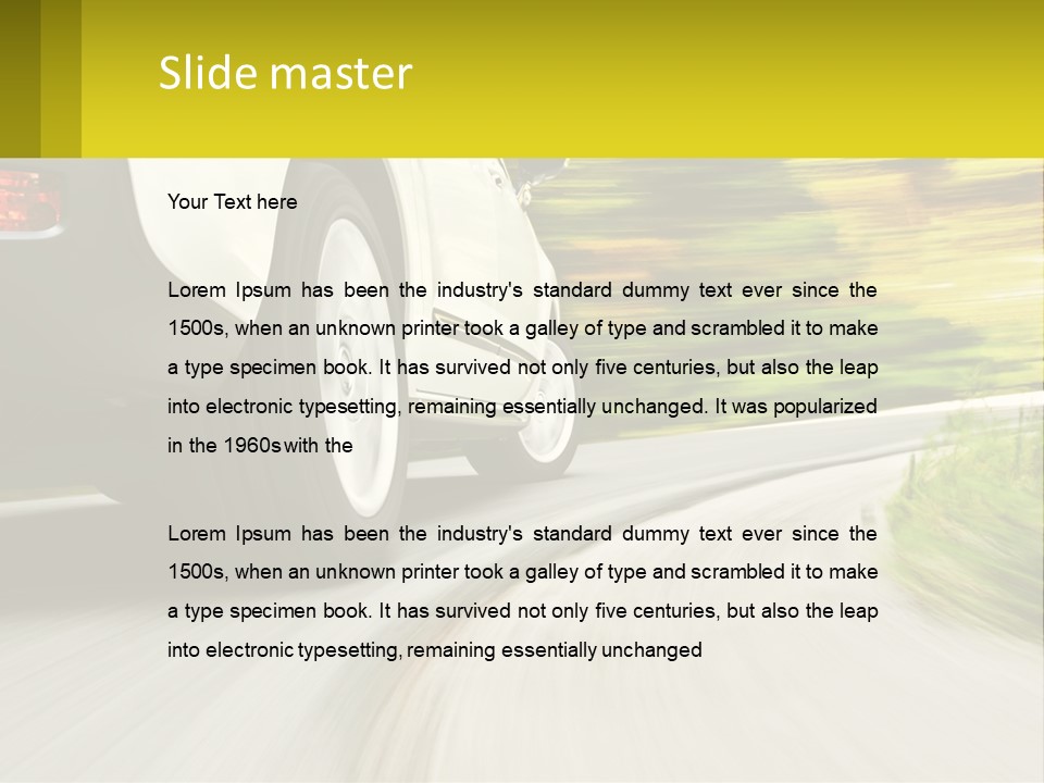 Water Sad Life PowerPoint Template