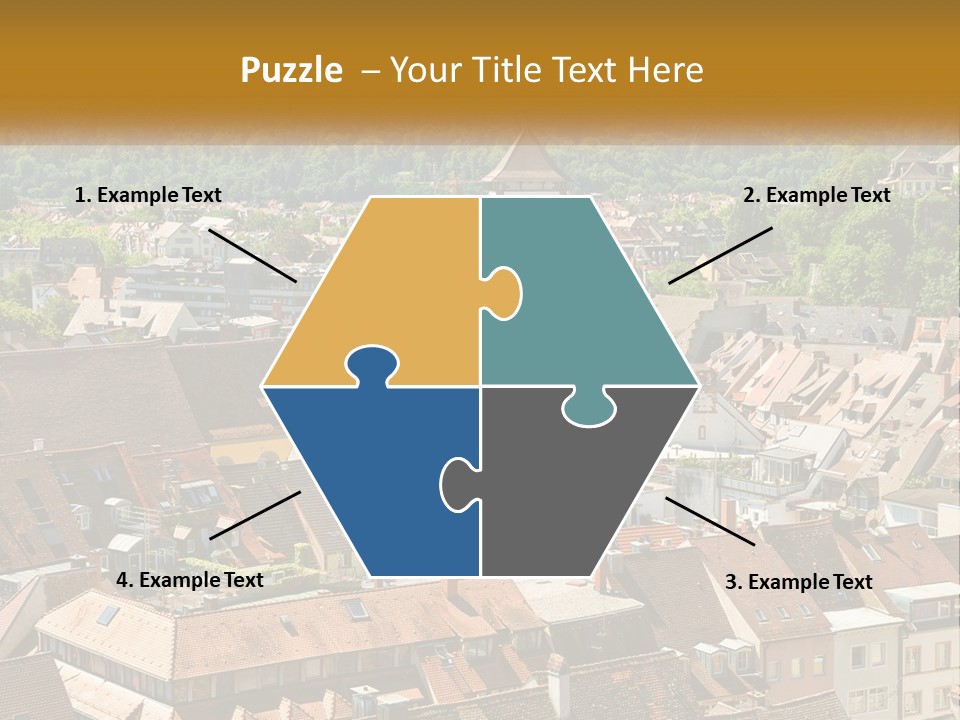 White Elderly Wave PowerPoint Template