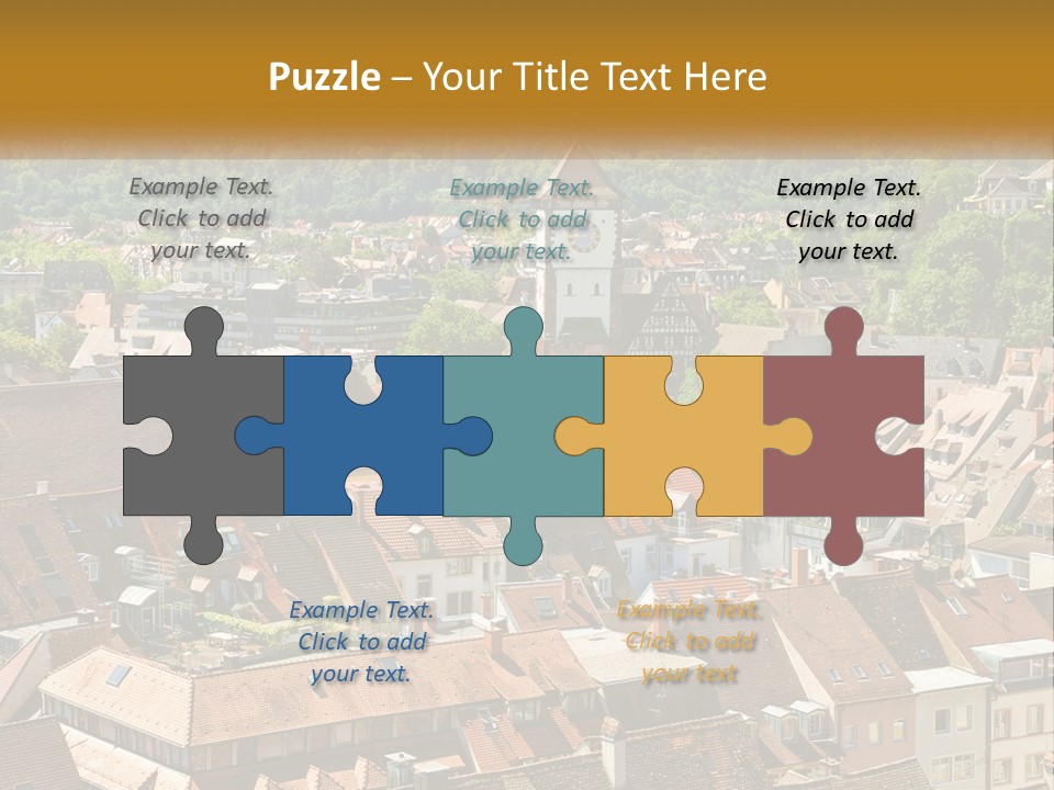 White Elderly Wave PowerPoint Template