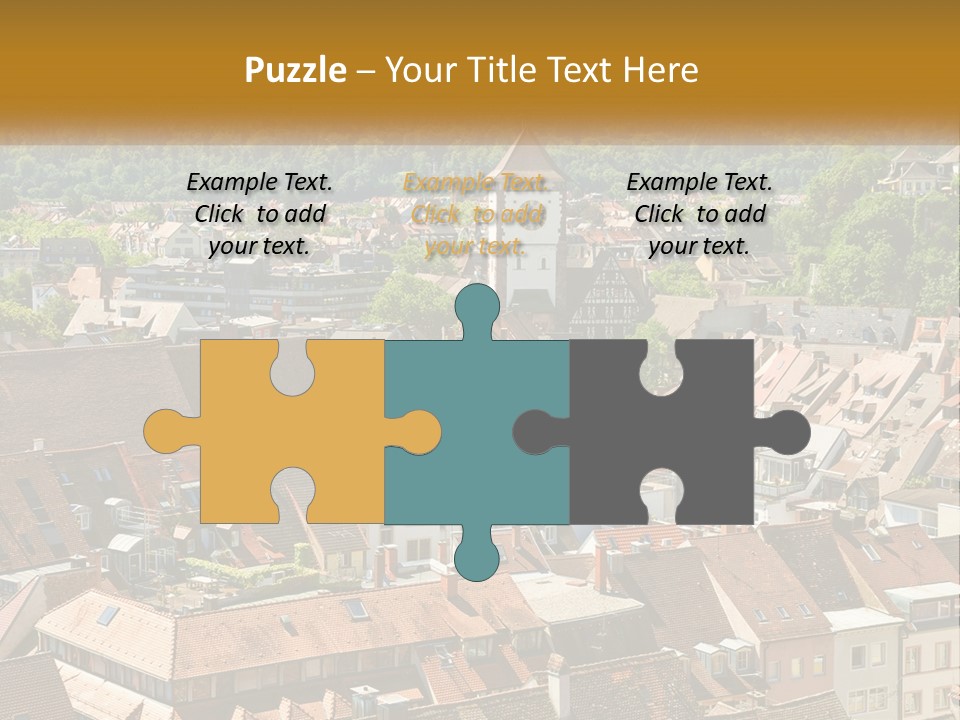 White Elderly Wave PowerPoint Template