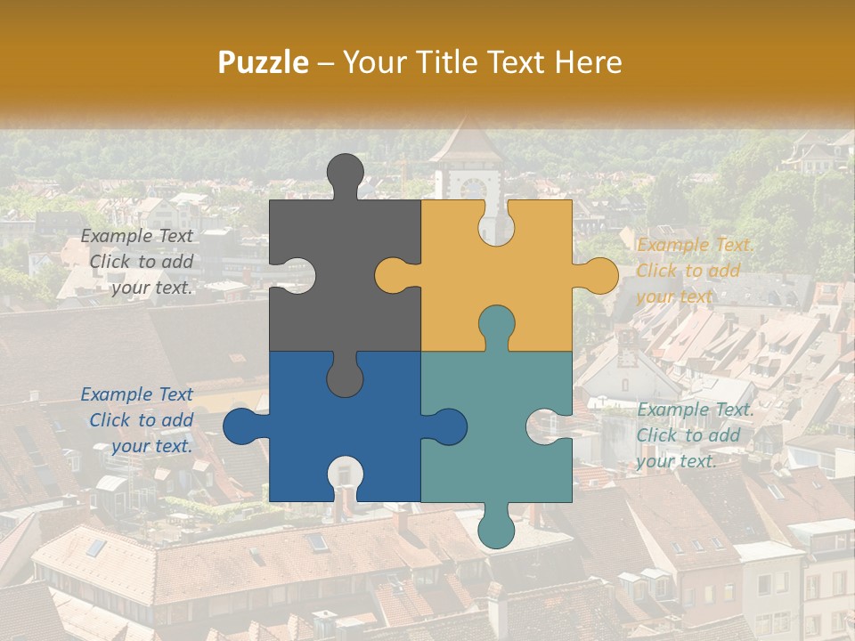 White Elderly Wave PowerPoint Template