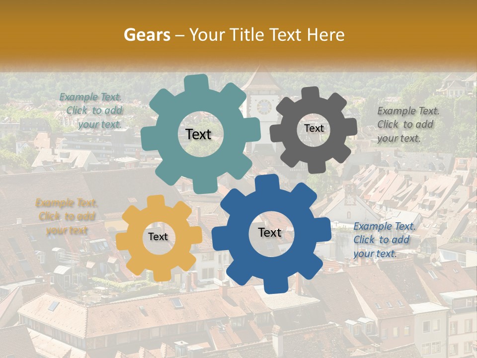 White Elderly Wave PowerPoint Template