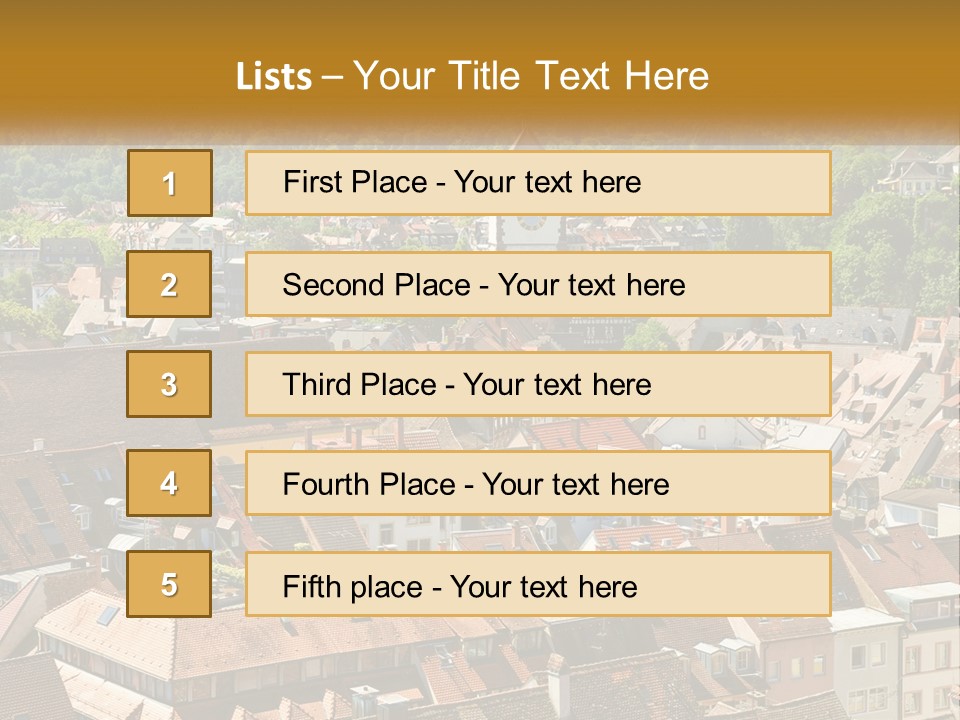White Elderly Wave PowerPoint Template