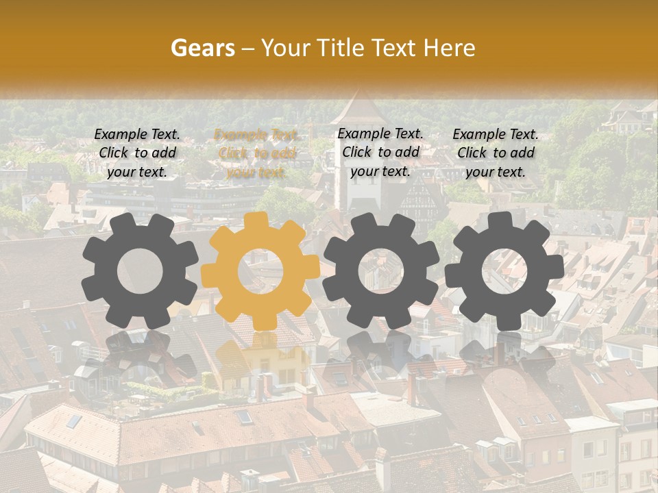 White Elderly Wave PowerPoint Template